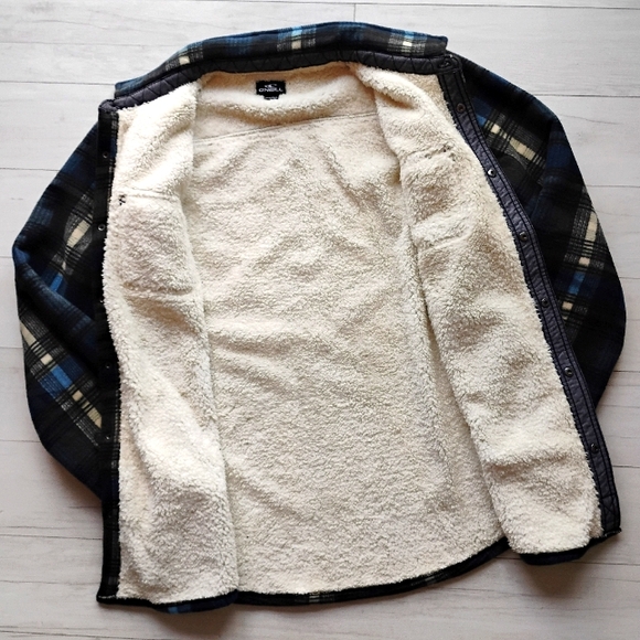 O'Neill NEW SuperFleece Lined Flannel Jacket - Picture 4 of 8
